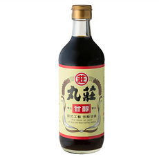 丸莊醬油 甘醇釀造醬油, 非基改黃豆 天然發酵, 不含防腐劑 味素 焦糖色素 食用酒精, 450ml, 1瓶