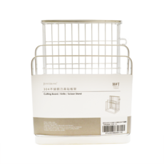 JUST HOME 304不鏽鋼刀具砧板架, 台灣製廚房收納架, 多功能間距砧板刀具收納, 1個, 刀架, 砧板架