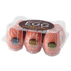 TENGA EGG HARD 堅挺系列 新堅挺綜合蛋 6個, 棕色, 1盒