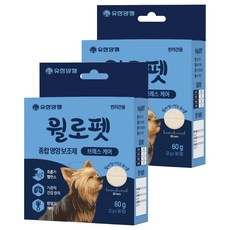 윌로펫 반려견 종합영양보조제 브레인 케어, 2개, 호흡기/기관지, 30정