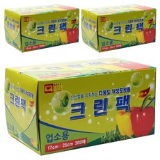 크린팩 식품포장용 위생팩 소 17 x 25 cm, 300개입, 3개