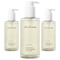 [비건뷰티] 허블룸 그린 클리어 클렌징 오일폼, 200ml, 3개