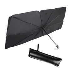 URBAN CAR 雨傘型車用遮陽擋 小型, 黑色, 1個