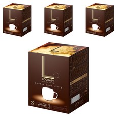 LOOKAS9 經典雙倍濃縮拿鐵咖啡沖泡包, 14.9g, 30條, 4盒