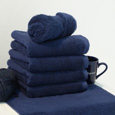 Keyria 飯店毛巾 200g 40支 精梳棉, 10個, 海軍藍
