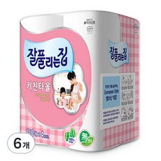 잘풀리는집 천연펄프 키친타올, 150매, 24개