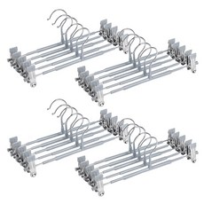 Market Plan 防滑塗層夾式褲架, 灰色, 20個