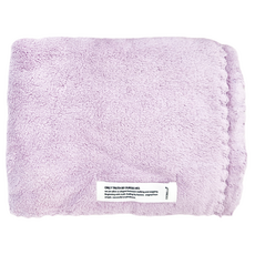 Cicibella 乾髮巾, 聚酯纖維85%+尼龍15%, 快速乾髮, 超強吸水力, 親膚舒適, 多款色系, 薰衣草紫, 1條