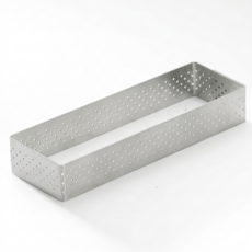 de Buyer 畢耶 法芙娜不鏽鋼氣孔塔模系列 長方形塔模 12x4cm, 1個, 長方形
