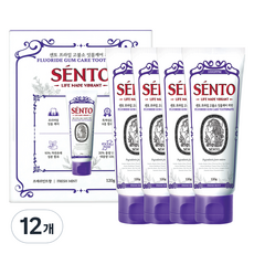 센토 프라임 고불소 잇몸케어 치약 프레쉬민트향, 120g, 12개