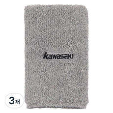 가와사키 배드민턴 손목아대 1단, 그레이, 3개
