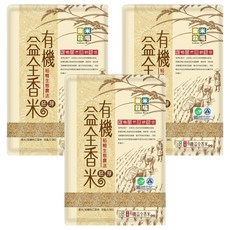 樂米穀場 有機益全胚芽香米, 1.5kg, 3包