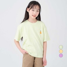 Lolly Tree 童款水果刺繡寬版短袖T恤