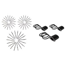 루머스 이지 포니테일 세트 HU063 + 실핀 HU020, 혼합 색상, 3세트