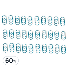 Mungudam 時尚彩色胖胖夾 戀愛藍, 60個, 1入