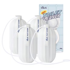 아이앤어스 대용량 자동 변기클리너, 4개, 280g