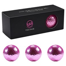 UUGOLF 金屬高爾夫球 2層, 3入, 紫色, 1個