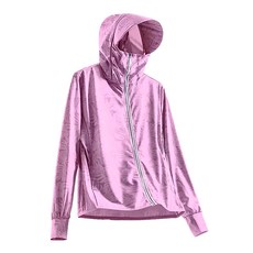 THE SELECT UPF50+冰感瞬涼防曬多功能連帽外套 XL, 紫色