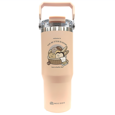 MOCODO 伴佳家 陶瓷雙飲提提杯 GH2401MT, 1個, 900ml, 奶油家族THE BUTTERS聯名款