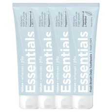 플루 에센셜 프레시 브레스 데일리 치약, 120g, 4개