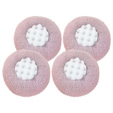 小麥購物 吸盤沐浴球 S302 48g, 紫色, 4個, 1組