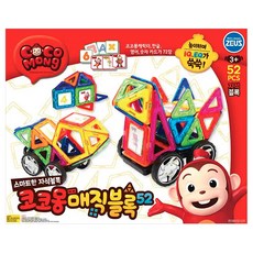 코코몽 매직블록 52p 자석블록, 혼합 색상, 1개