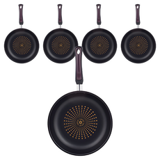 CooK&CooK Forte系列鑽石塗層平底鍋, 22cm, 5個