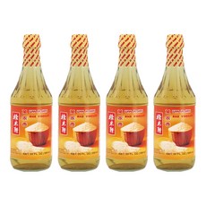 萬家香 糯米醋 100%純天然釀造 無添加防腐劑, 595ml, 4瓶