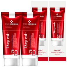 폴메디슨 딥레드 썬크림 SPF50 PA+++, 60ml, 2개