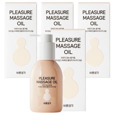 바른생각 플레져 마사지오일 누드바닐라향, 150ml, 4개