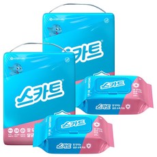 스카트 잘닦이는 살균 소독 티슈 60p, 8개