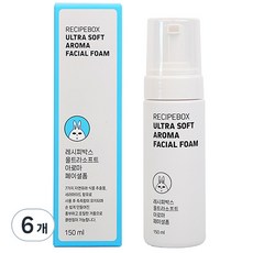recipebox 韓兔 孩童用超棉柔潔面慕斯, 150ml, 6瓶