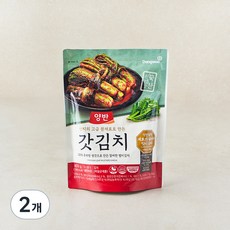 양반 산지의 고급 원재료로 만든 갓김치, 400g, 2개