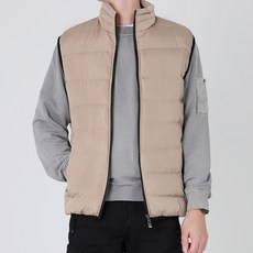 남성용 알럽홈 솔리드 컬러 패딩조끼