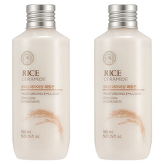 더페이스샵 라이스앤세라마이드 모이스처라이징 에멀전, 150ml, 2개