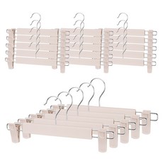 코멧 폭조절 집게 회전형 치마바지걸이, 베이지, 20개