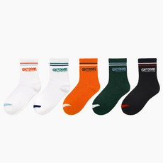 OUTDOOR PRODUCTS 兒童滾邊中筒襪5件組