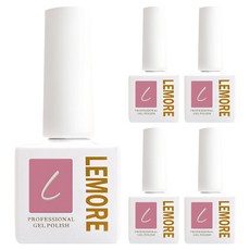 勒莫爾 水晶光澤免擦拭上層凝膠, 10ml, 低, 5個