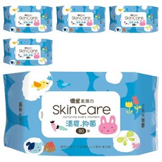 US baby 優生 柔濕巾 RO純水 不含酒精、人工香料、螢光劑 清潔抑菌 80抽, 1入, 5包