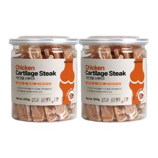 뉴트리오 스테이크 반려견 간식, 치킨연골맛, 200g, 2개