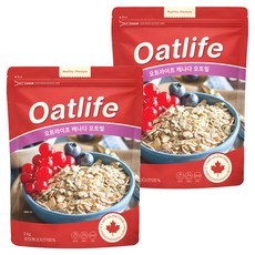 Oatlife 燕麥片, 2kg, 2個