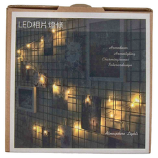 iINDOORS LED相片燈條創意燈飾 插座款 造型燈串 夢幻加分, 1盒, 透明