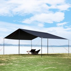 ROTICAMP 黑膠塗層方形天幕, 深色