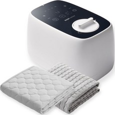 慶東Navien 溫水床墊 EQM352-SH + 床墊專用罩 淺灰色 + 奶油灰色 套組, 單人