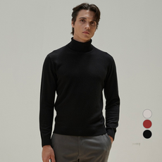 INDIAN 男士素色高領針織衫 MIVBF5W9161