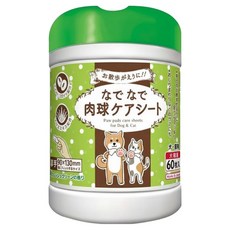 HONDA YOKO 本田洋行 犬貓專用 腳掌清潔濕巾 清新花香, 60片, 1罐