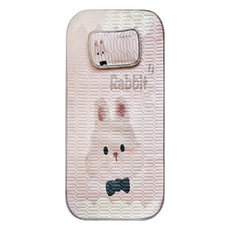 Bebehome居家生活 兒童涼感床墊 乳膠涼蓆 附枕頭, 涼墊 + 涼枕套裝, 小兔 粉色