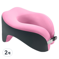 소울리치 오피스릴랙스 다기능 낮잠베개, 투톤 핑크, 2개