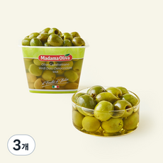 마다마올리바 카스텔베트라노 데노치올라테 돌체 그린올리브, 480g, 3개