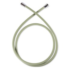 아쿠아듀오 물때 꼬임방지 샤워호스 + 스패너, 2m, 올리브